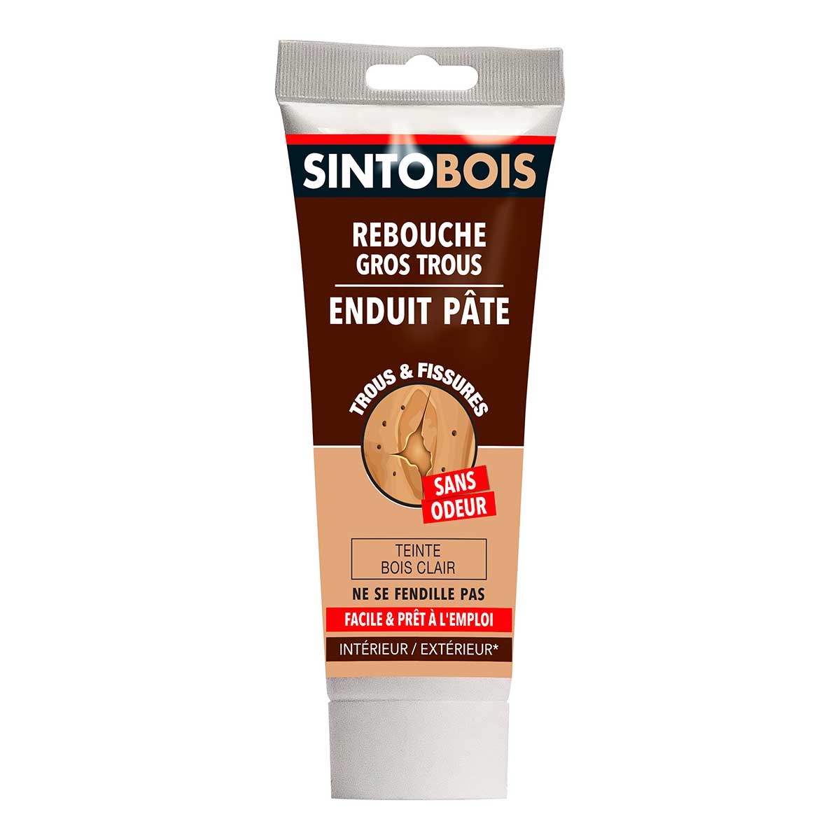 SINTOBOIS : Rebouche Bois pour gros trous & fissures