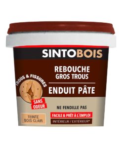 Rebouche bois pour gros trous et fissures - Sintobois