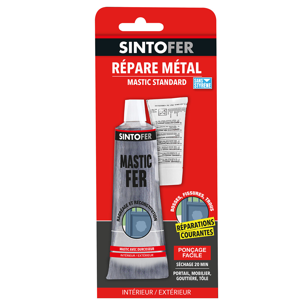 Colle réparation Sintofer, répare métal armé SINTO, 190G