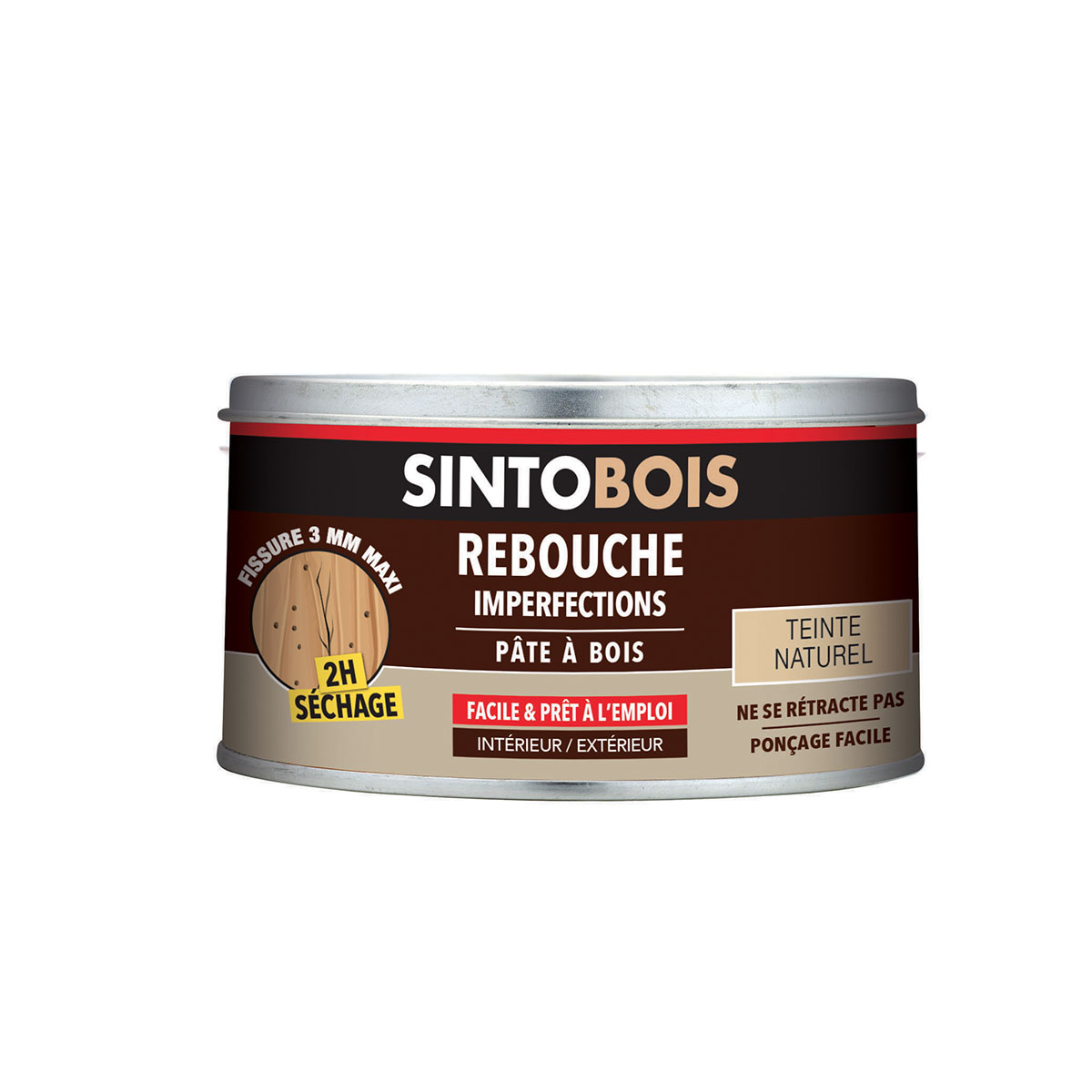 Pâte à bois prête à l'emploi Rebouche Chene Clair 80g - SINTO - -  126245Sinto