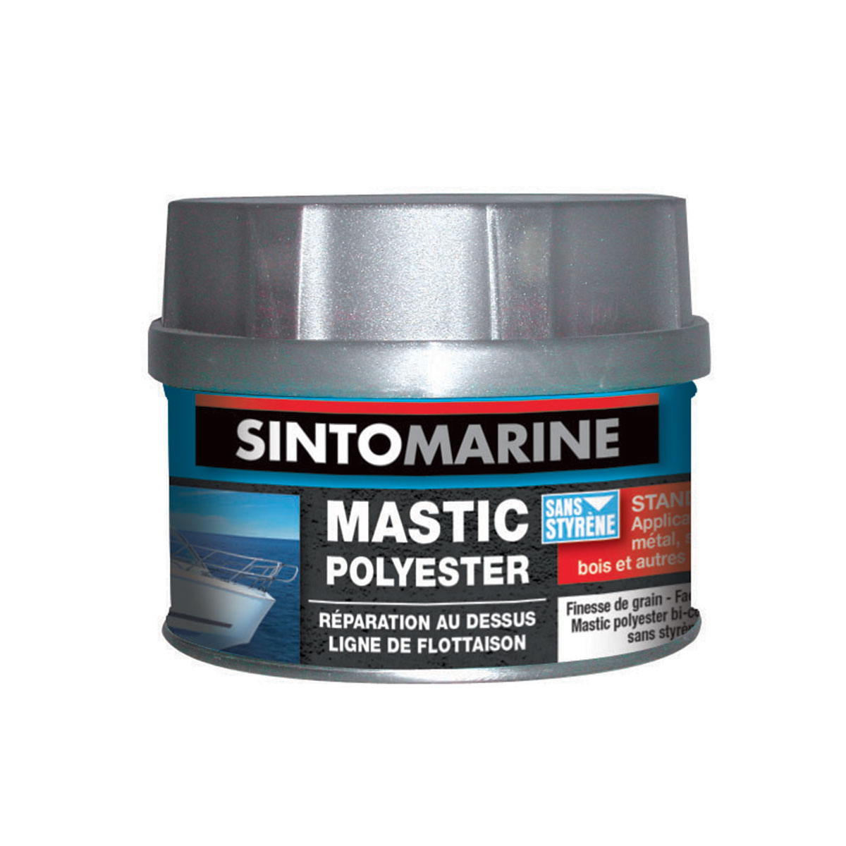 SINTOMARINE : Mastic Standard Polyester pour Reboucher & Réparer