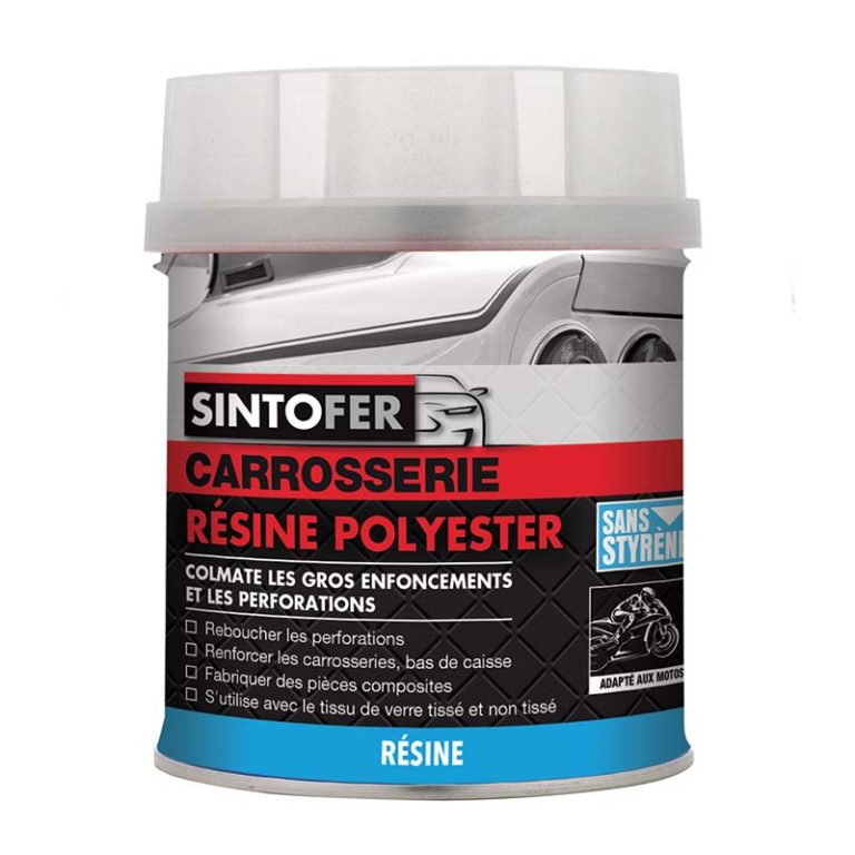 Kit Réparation Résine Polyester SINTO - 250ml + Tissu 0.25m² - NEUF