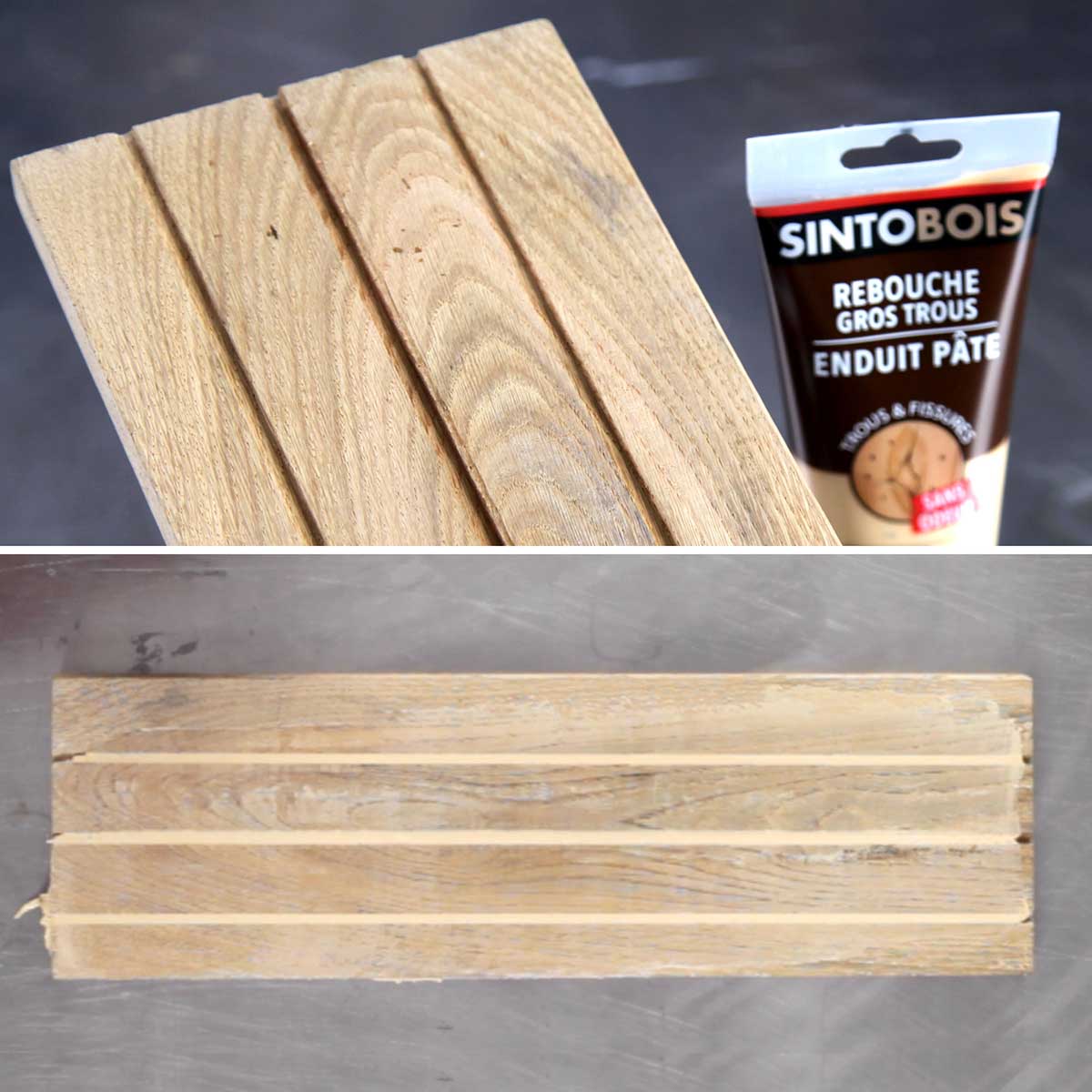 Pâte à bois pour reboucher imperfections et fissures