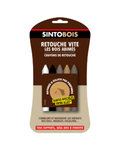SINTOBOIS - Mastic à Bois Gros trous & fissures - Bois Clair 400g Sinto Bois  3169980399003 : Large sélection de peinture & accessoire au meilleur prix.